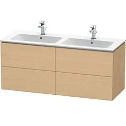 Duravit L-Cube Waschtisch-Unterschrank LC625903030 129x48,1x55cm, 4 Schubkästen, wandhängend, Eiche natur