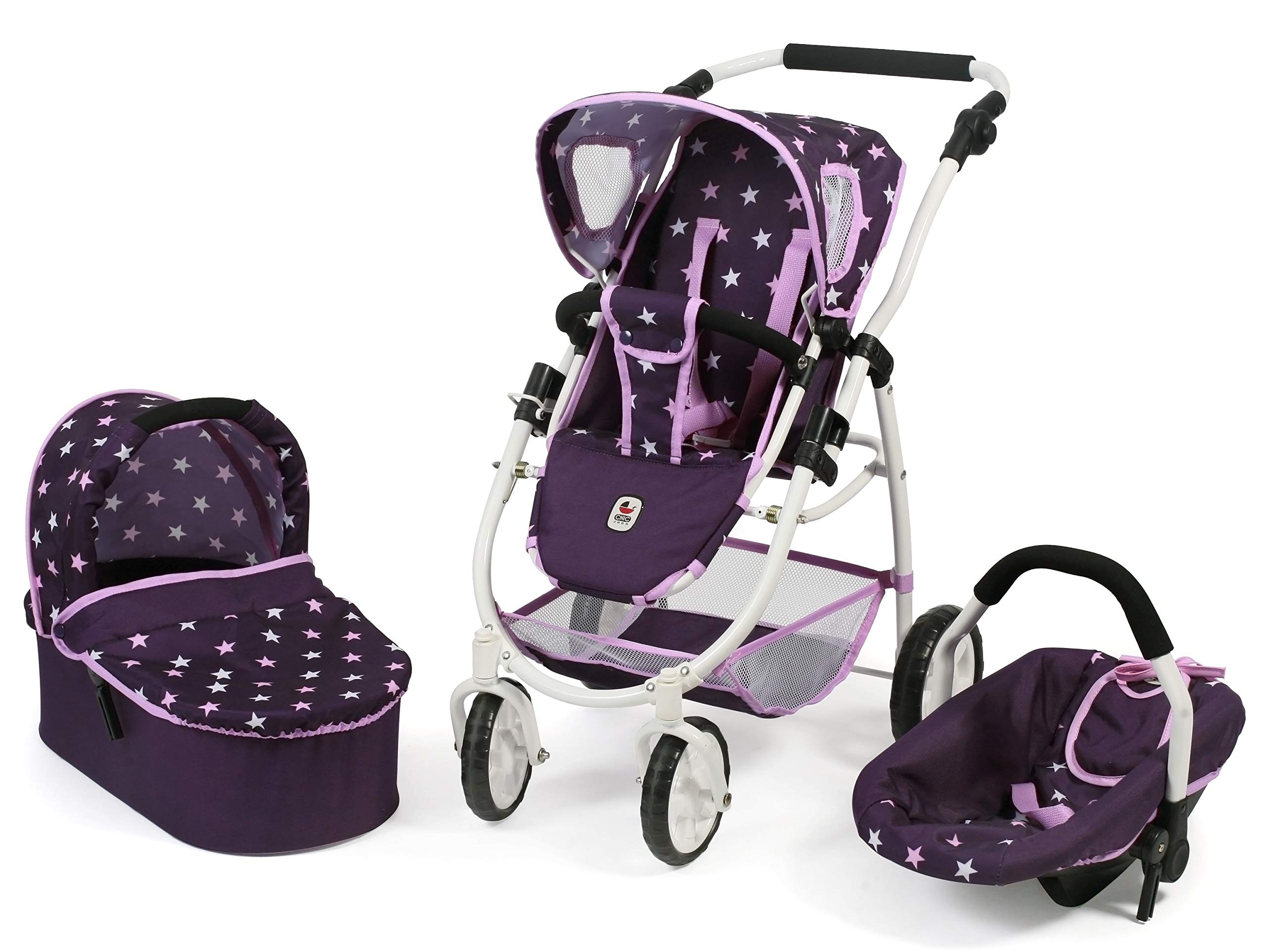 Bayer Chic 2000 Puppenwagen Emotion All In 3in1 Melange Apricot 