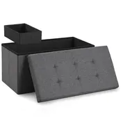 Blumtal Sitzbank Dunkelgrau, Kunststoff, 38x38x76 cm Esszimmer, Bänke, Sitzbänke