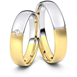 Trauringe Bergkamen 585er Weifl-/Gelbgold - 4408