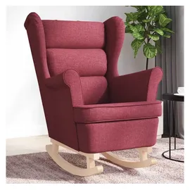 vidaXL Schaukelsessel Weinrot 74 x 90 x 102 cm Stoff