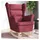 vidaXL Schaukelsessel Weinrot 74 x 90 x 102 cm Stoff