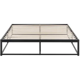 Beliani Viry 140 x 200 cm Schwarz
