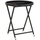 vidaXL 5-tlg. Garten-Bistro-Set Poly Rattan und Hartglas Schwarz - Schwarz