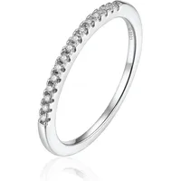 LuxusKollektion Verlobungsring Moissanit Diamant Verlobungsring Damen Herren 925 Silber Ring silberfarben