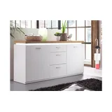 MCA Furniture Sideboard 156 x 82 x 44 cm Weiß