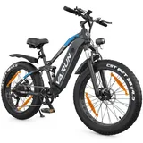 VARUN E Bike, 26" *4.0" Fatbike E-Mountainbike mit 250W 80NM Motor, 48V 16Ah/10.4Ah Akku, Bis zu 100-120KM, E-Bike Herren Damen mit 7-Gang, LCD-Display, Elektrofahrrad mit EU-Konformes