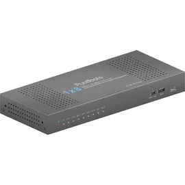 PURETOOLS PT-SP-HD18-48G - HDMI Splitter, 8 Port, 8K (60Hz 4:2:0), mit Down-Scal...