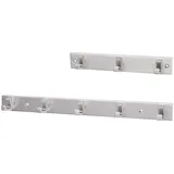 Hermeta Metaalwaren BV Handtuchhakenleiste 3 Haken Aluminium Silber