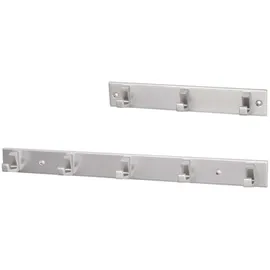 Hermeta Metaalwaren BV Handtuchhakenleiste 3 Haken Aluminium Silber