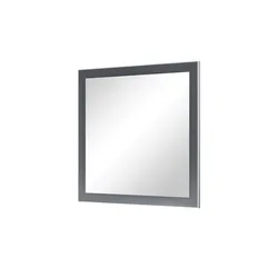 Spiegel 60 x 77 cm Duna , grau , Glas, Aluminium, Holzwerkstoff , Maße (cm): B: 60 H: 77 T: 3