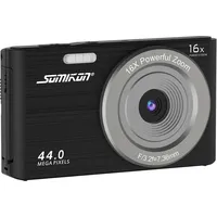 Somikon Digitale Foto-Kompaktkamera, interp. 4K-Auflösung, Sony-Sensor, 44 MP