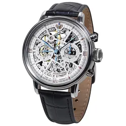 Poljot International 2901.194S011 Handaufzug Herrenuhr Chronograph Nicolai II Skeleton