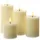 MARELIDA ELIA LED Kerzenset 4 St. beige