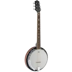 Stagg BJM30 G 6-saitiges Banjo mit Metall-Kessel Gitarrenkopfplatte u. Stimmsystem