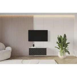 altdecor VIRA Lowboard 100 cm x 40 cm x 40 cm Schwarz/Holzwerkstoff