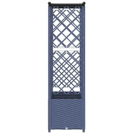 vidaXL Hochbeet mit Rankgitter und Dach 162,5 x 40 x 138 cm Grau