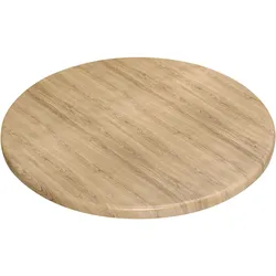 Werzalit Tischplatte | Eiche | Ø 70 cm | Topalit Tischplatte