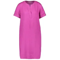GERRY WEBER Sommerkleid Leinenkleid mit Ärmelaufschlag rosa 42