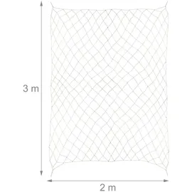 Relaxdays Ranknetz Jute 2 x 3 m für Kletterpflanzen