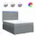 vidaXL Boxspringbett 140 x 200 cm Hellgrau