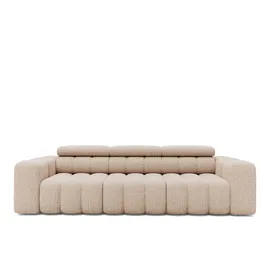 Livora Sofa 3-Sitzer Chenille 289x113x78 beige KONSTANTIN