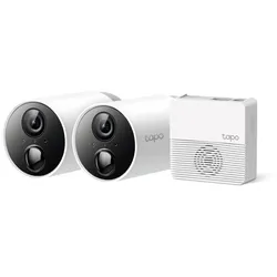 TP-Link Tapo C400S2 Sicherheitskamerasystem mit 2 Kameras 1080p FHD mit KI-Erkennung für Außen