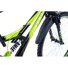 KS-CYCLING KS Cycling Mountainbike Fully ATB 26" Topeka schwarz-grün RH 48 cm