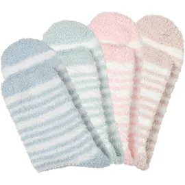 LASCANA Kuschelsocken Packung, 4 Stk. tlg. aus weicher und warmer Flausch-Qualität
