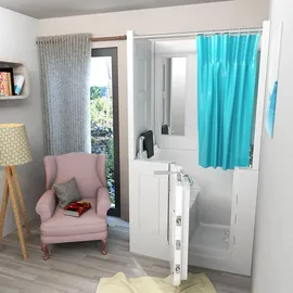AcquaVapore Badewanne mit Tür 110 x 68 cm (S08D-C-L)