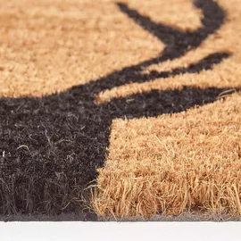 Homescapes Hirsch-Silhouette 60 x 40 cm Braun/Schwarz
