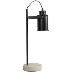 Schreibtischlampe MUNDAKA verstellbar Metall Schwarz