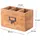 DESIGN DELIGHTS Stiftehalter Holz 19x12x10 cm Honigfarben 2 St.