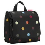 Reisenthel Kosmetiktasche 3 Liter TOILETBAG DOTS, 23 x 20 cm - Mehrfarbig - Schwarz - Polyester - wasserabweisend