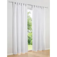 Heine Gardine Dekoschal, Ösen (2 St), blickdicht, Fensterdekoration weiß