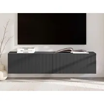 INOSIGN Antibes TV-Lowboard 192/154/128 cm Schwarz Metall/MDF/Holzwerkstoff