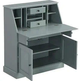 vente-unique Sekretär - MDF & Kiefernholz - Mandelgrün - CLEORE