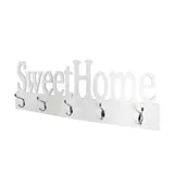 Sconto Wandgarderobe Sweet Home 74 x 28 x 7 cm Weiß