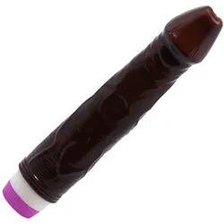 Realistischer dildo vibrierend braun 23 cm