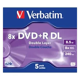 Verbatim DVD+R 8,5 GB 8x 5 St.