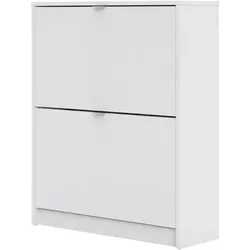 Shane Schuhschrank 2 Klapptüren 2R weiss.