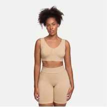 cfab (creamy fabrics) Bügelloser BH Comfy Bra-Beige-M (1-tlg) beige|braun M