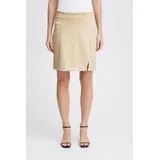 ICHI Miniröcke Leopard Jacquard Beige L