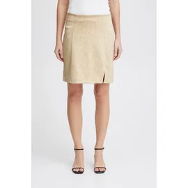 ICHI Miniröcke Leopard Jacquard Beige L
