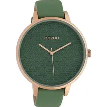 Oozoo Damen Armbanduhr Timepieces Analog Leder grün UOC10407 - Grün