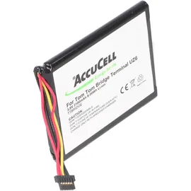 AccuCell Akku passend für TomTom Bridge, TomTom Model UZ6 1CP515161HR, Webfleet PRO 8270 und 8275 3,8 Volt 2100mAh