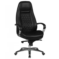 KADIMA DESIGN Bürostuhl AUSTIN Echt-Leder Schwarz Schreibtischstuhl 120KG Chefsessel