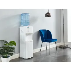 Flaschenwasserspender - Warmes/kaltes Wasser - 12 /18 L - Weiß - FORTEX