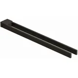 Kludi Vela C Doppel-Handtuchstange Brushed Gunmetal 31977N2