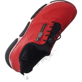 Rieker Slip-On Sneaker, mit Gummizug und Schnellverschluss rot